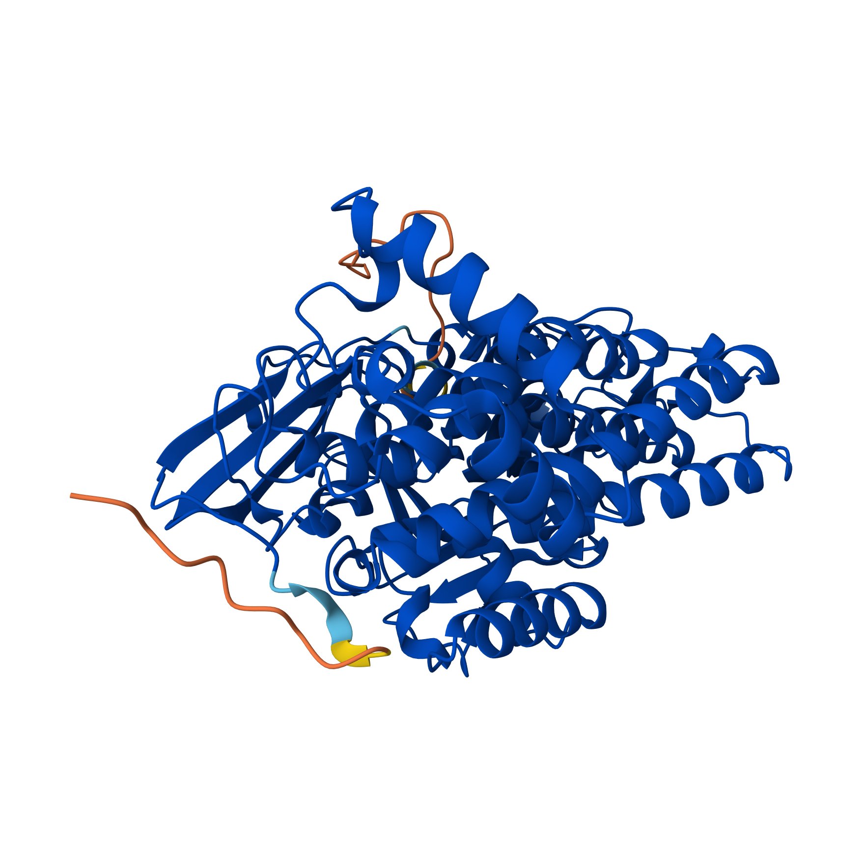 Predicting protein structures with AlphaFold.