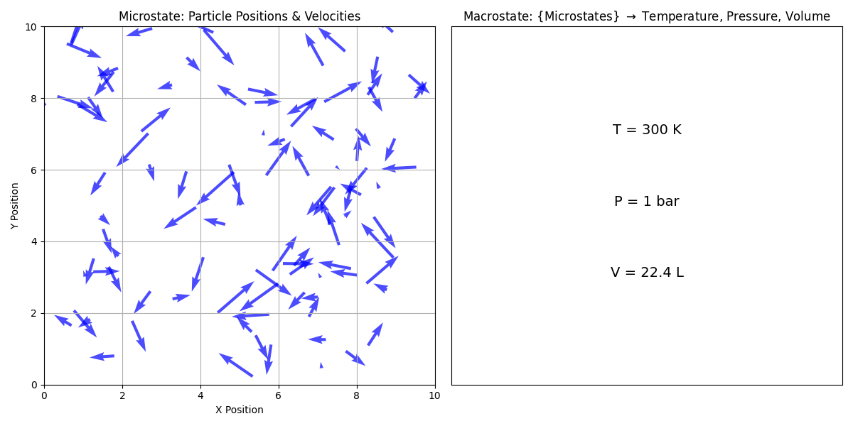 Difference between microstates and macrostates